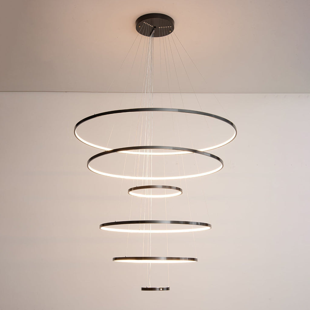 Arthaila Chandelier Anneaux Modernes Minimalistes en Laiton - Neutralighting