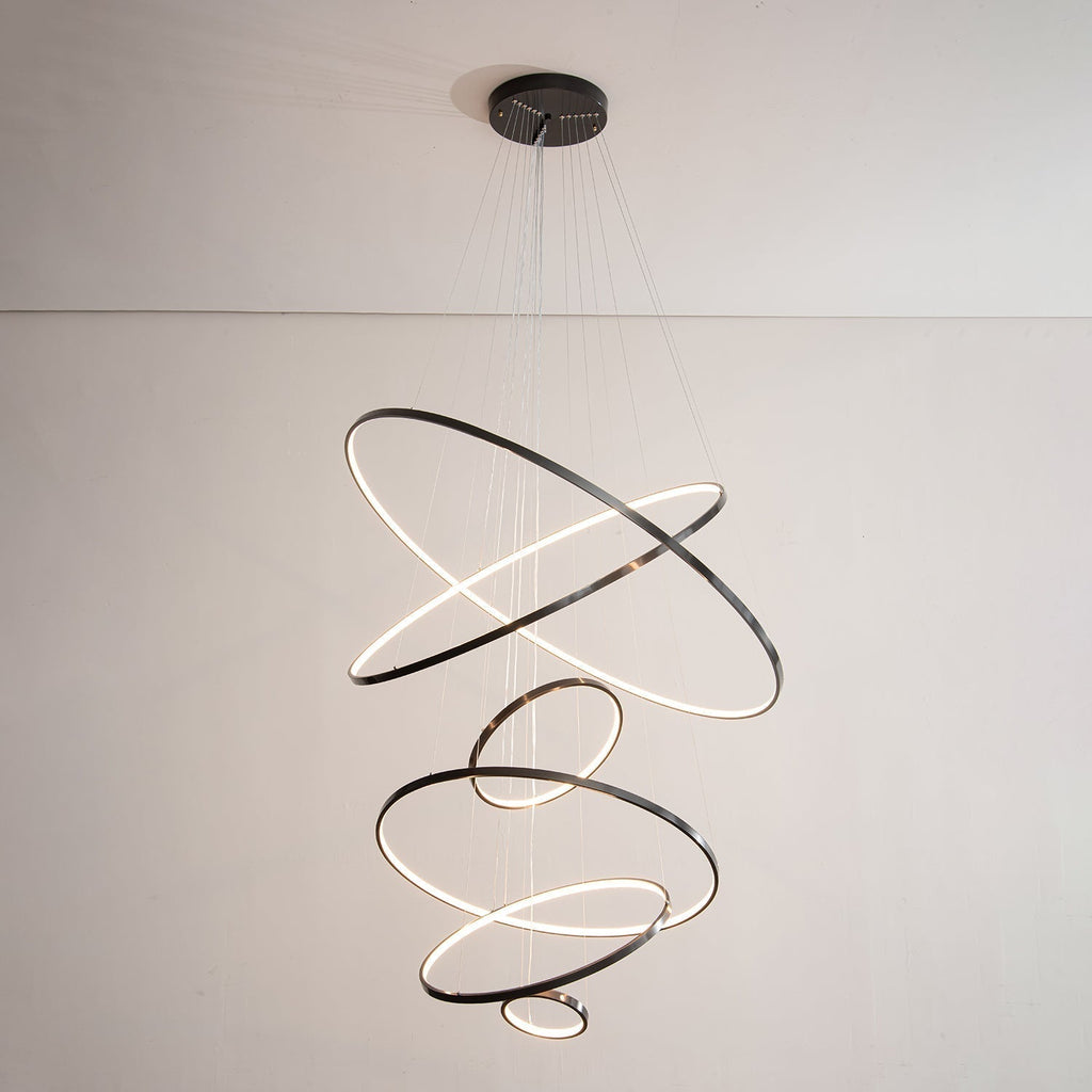 Arthaila Chandelier Anneaux Modernes Minimalistes en Laiton - Neutralighting