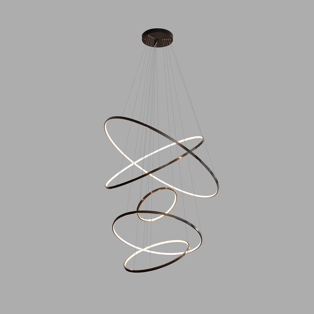 Arthaila Chandelier Anneaux Modernes Minimalistes en Laiton - Neutralighting