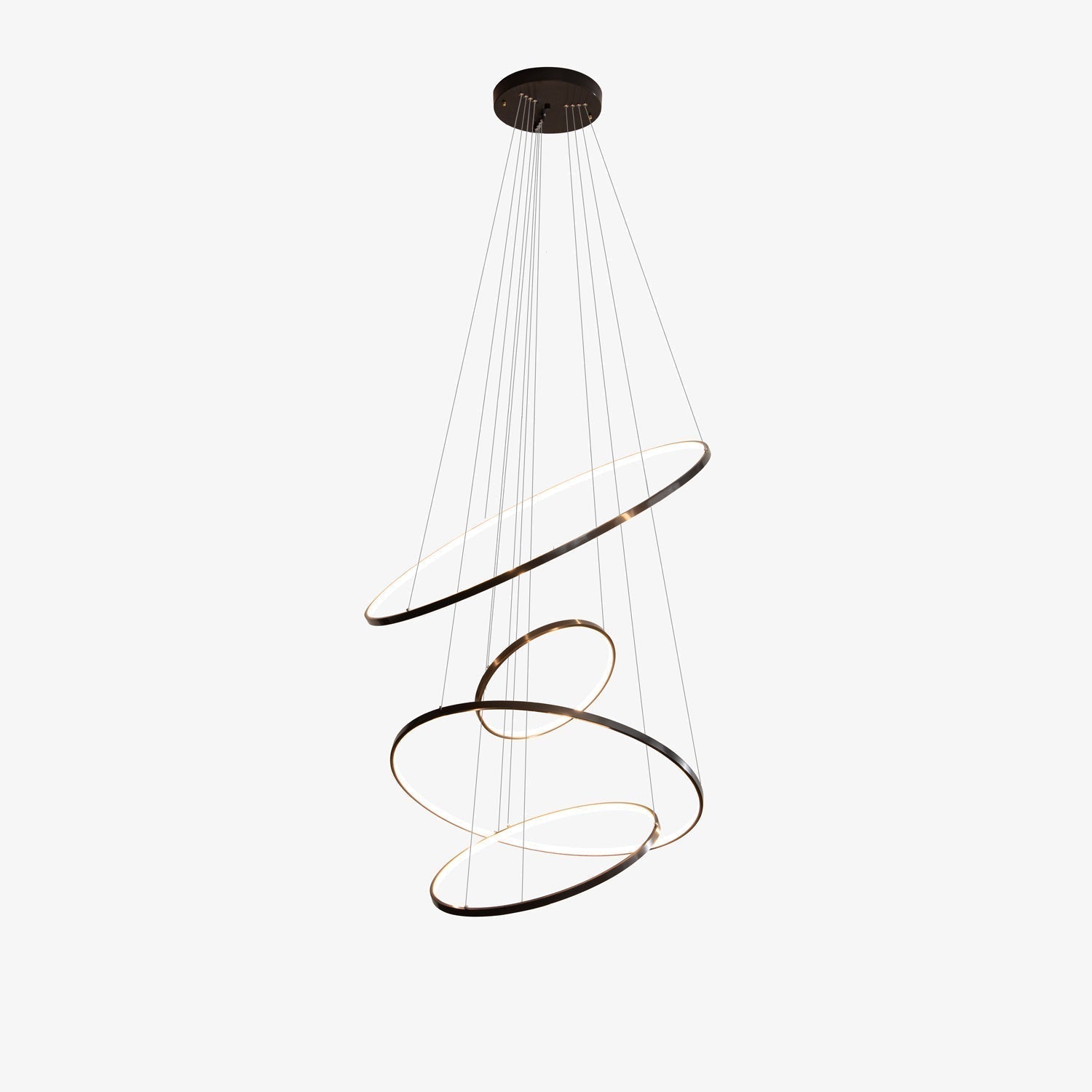 Arthaila Chandelier Anneaux Modernes Minimalistes en Laiton - Neutralighting