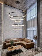Arthaila Chandelier Anneaux Modernes Minimalistes en Laiton - Neutralighting