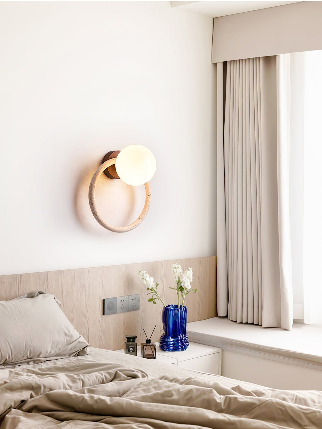 Idoryra Applique Murale Moderne en Travertin - Neutralighting