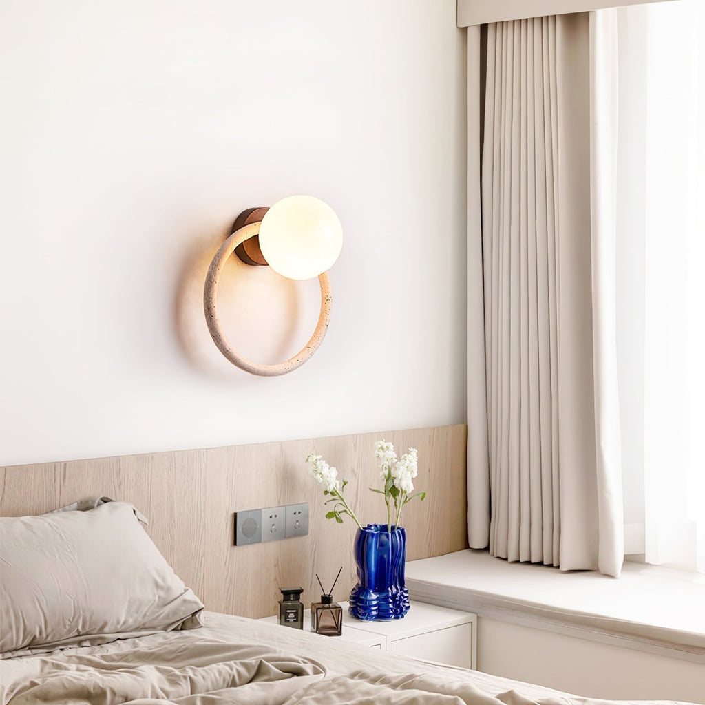Idoryra Applique Murale Moderne en Travertin - Neutralighting