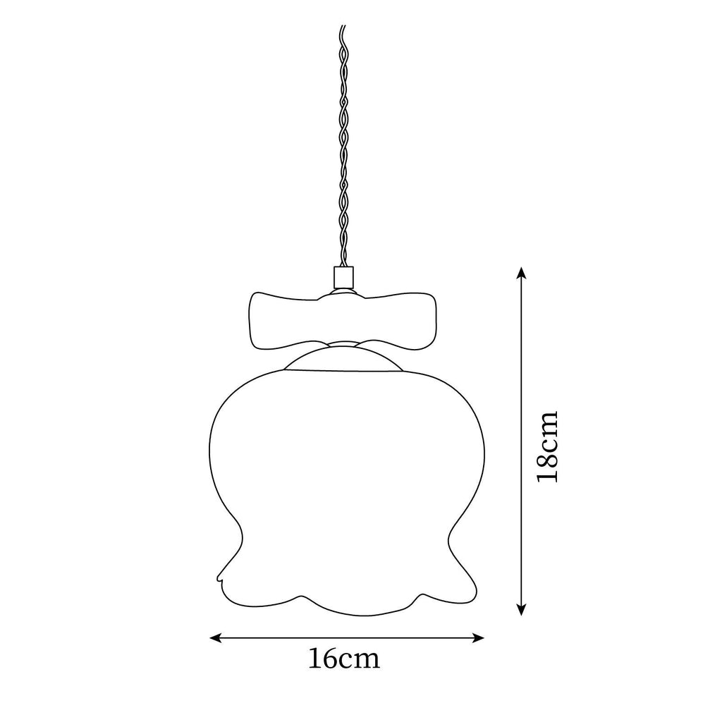 Orto Suspension Cloches de Fleurs avec Nœud - Neutralighting