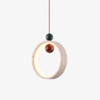 Vovinyra Circulaire Travertin Pendentif Lumière - Neutralighting