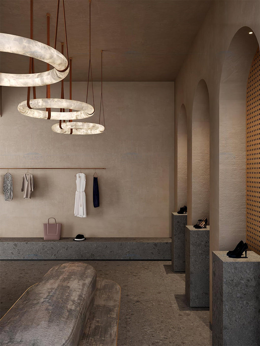 Luste Chandeliers Modernes en Albâtre - Neutralighting