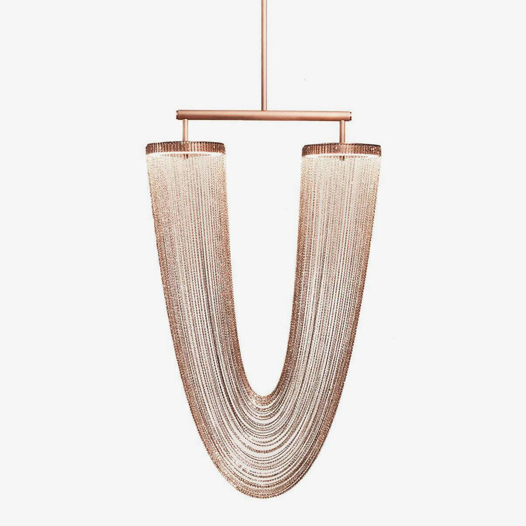 Lustra Lampe Pendante en Chaîne de Cuivre Moderne - Neutralighting