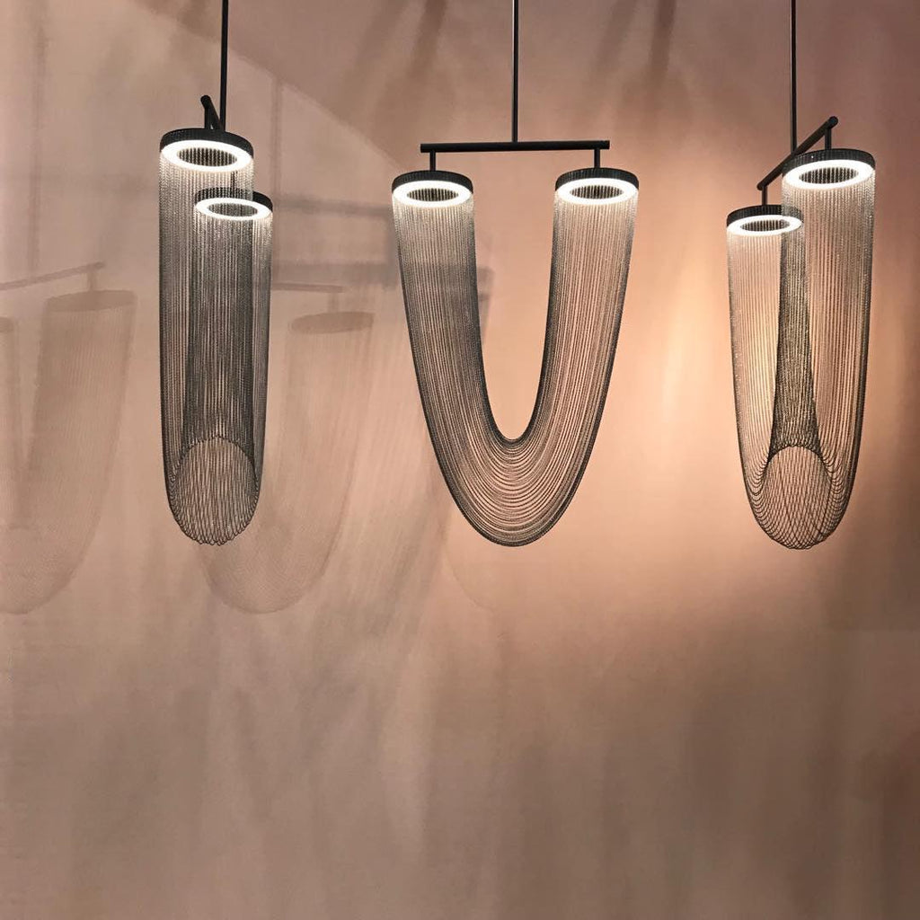 Lustra Lampe Pendante en Chaîne de Cuivre Moderne - Neutralighting