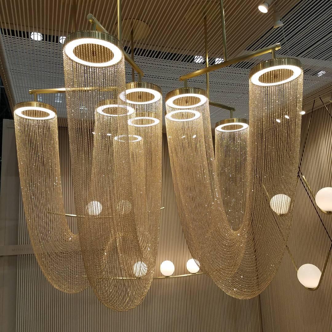 Lustra Lampe Pendante en Chaîne de Cuivre Moderne - Neutralighting