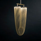 Lustra Lampe Pendante en Chaîne de Cuivre Moderne - Neutralighting