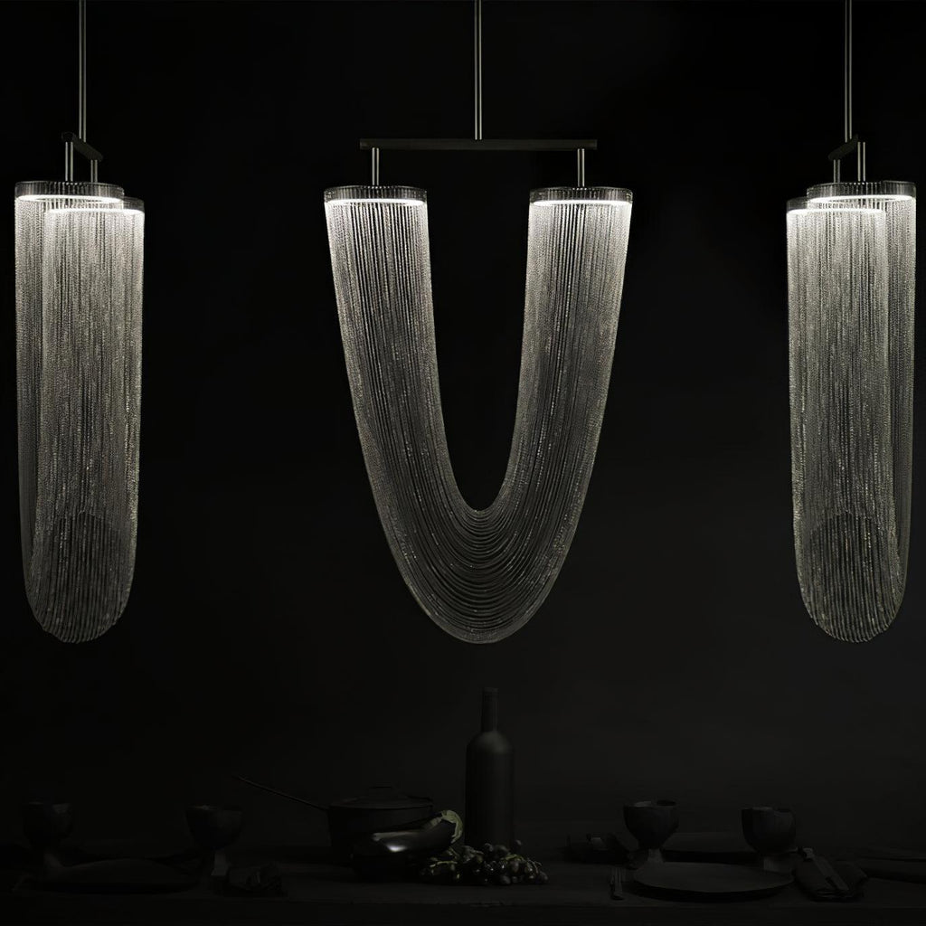 Lustra Lampe Pendante en Chaîne de Cuivre Moderne - Neutralighting