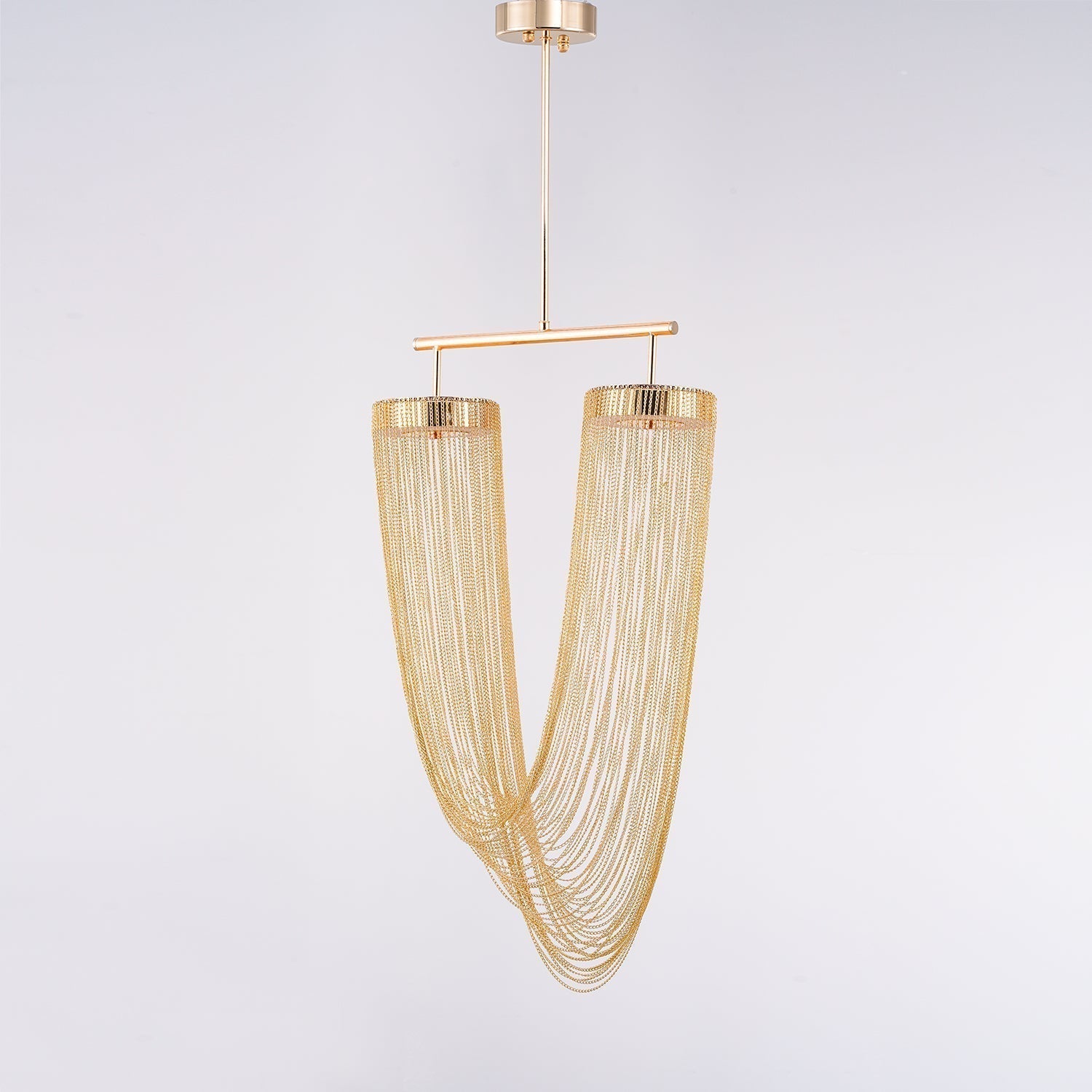 Lustra Lampe Pendante en Chaîne de Cuivre Moderne - Neutralighting
