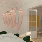 Lustra Lampe Pendante en Chaîne de Cuivre Moderne - Neutralighting