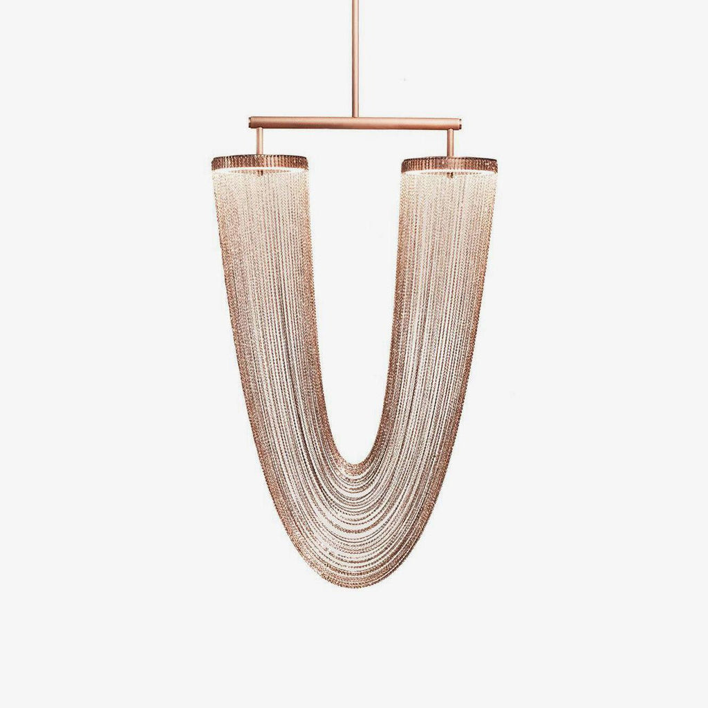 Lustra Lampe Pendante en Chaîne de Cuivre Moderne - Neutralighting