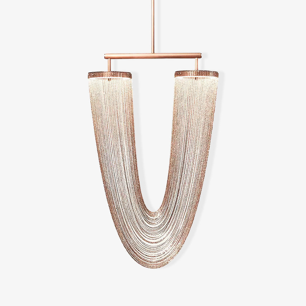 Lustra Lampe Pendante en Chaîne de Cuivre Moderne - Neutralighting