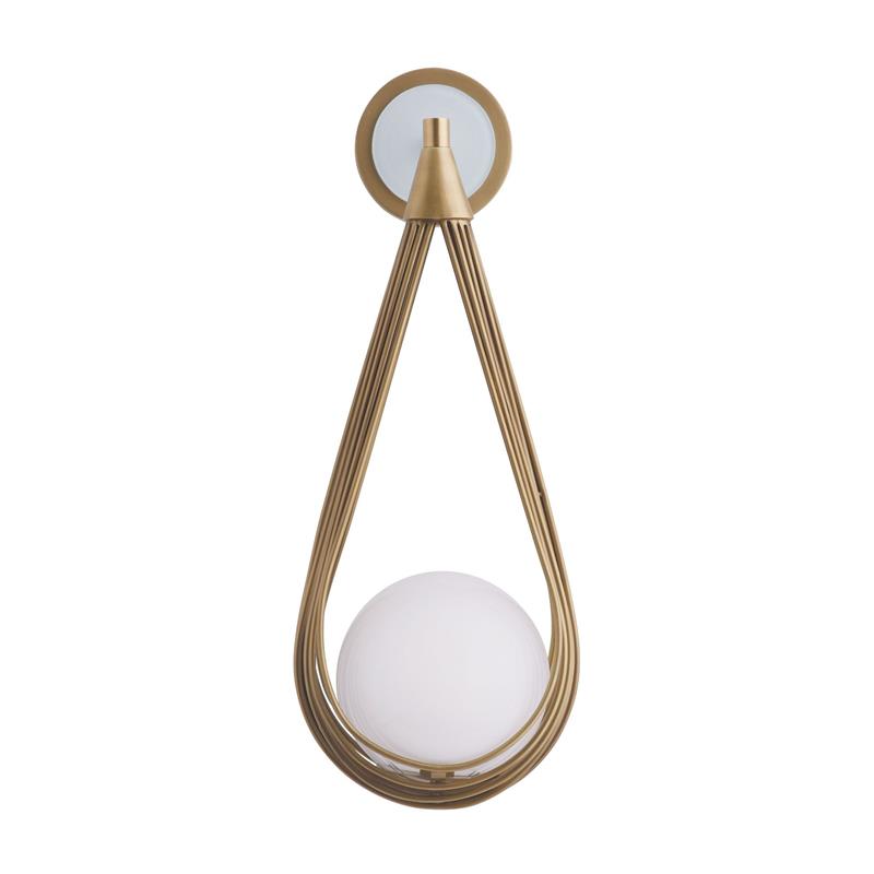 Zemirir Applique Murale Laiton Verre Minimaliste Moderne - Neutralighting