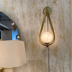 Zemirir Applique Murale Laiton Verre Minimaliste Moderne - Neutralighting