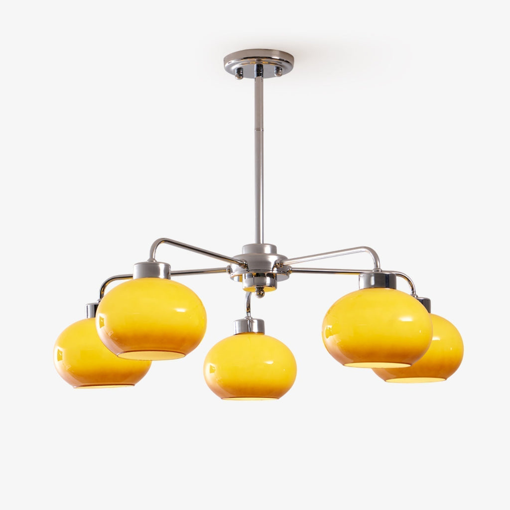 Lustra Chandelier Géométrique en Verre - Neutralighting