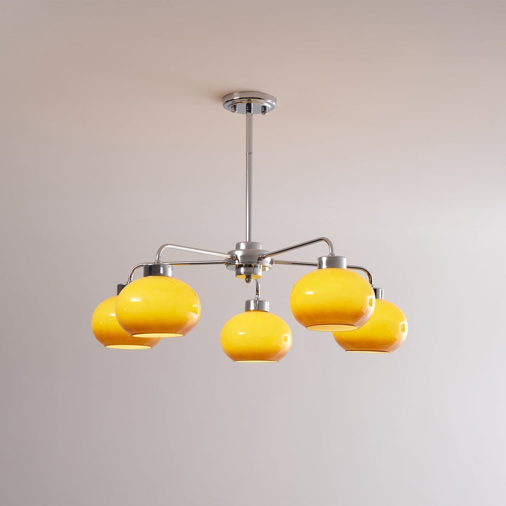 Lustra Chandelier Géométrique en Verre - Neutralighting