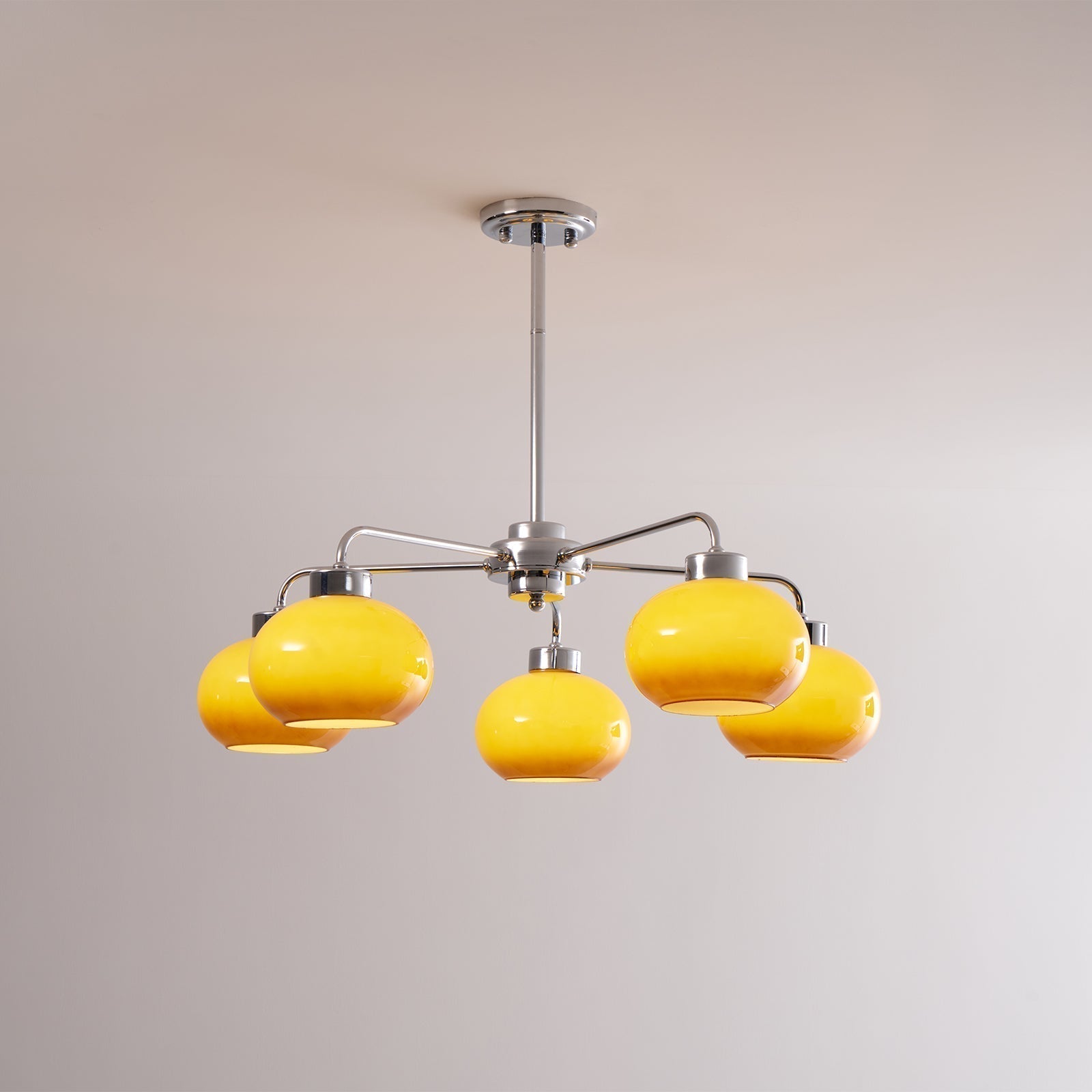 Lustra Chandelier Géométrique en Verre - Neutralighting