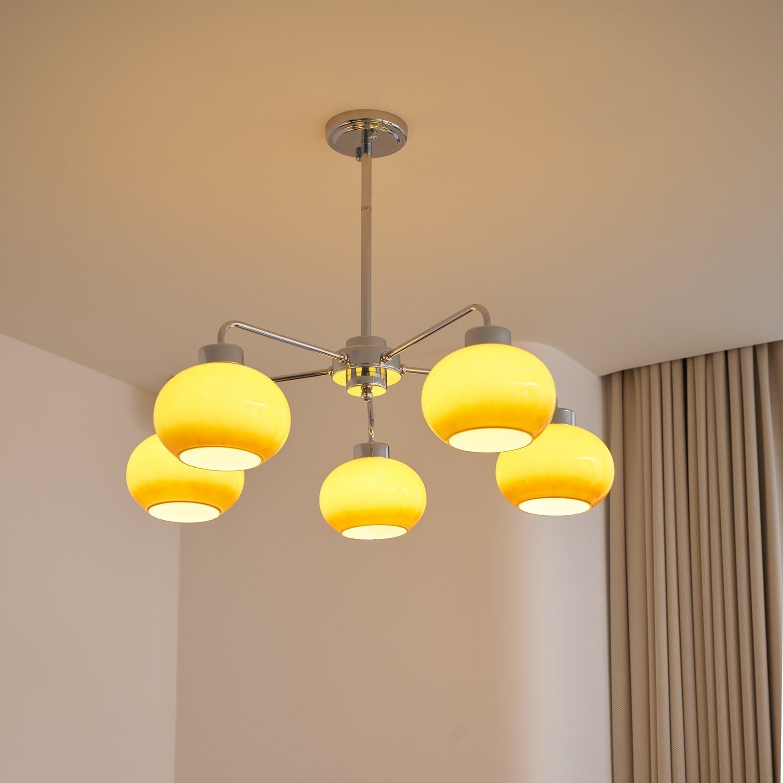 Lustra Chandelier Géométrique en Verre - Neutralighting