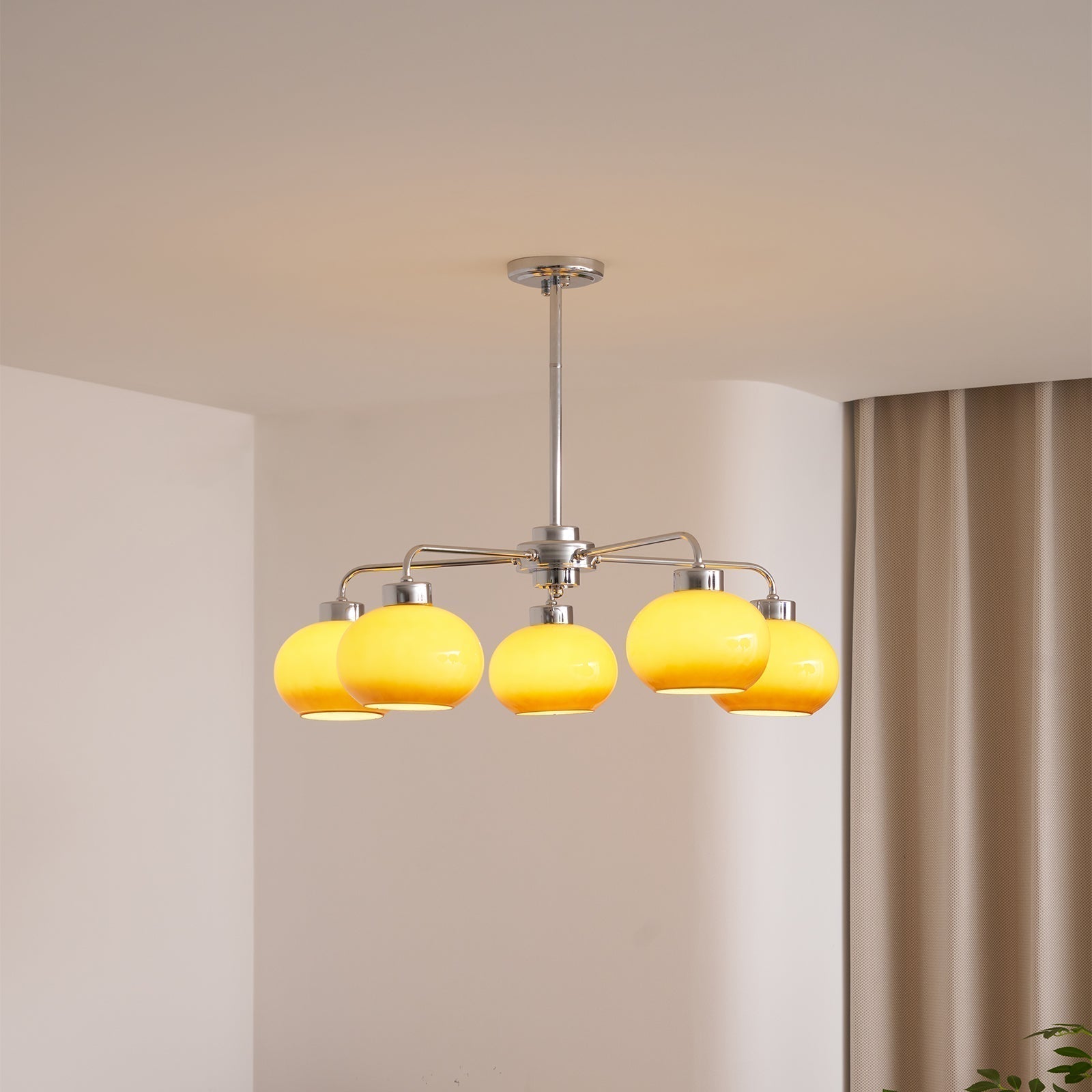 Lustra Chandelier Géométrique en Verre - Neutralighting