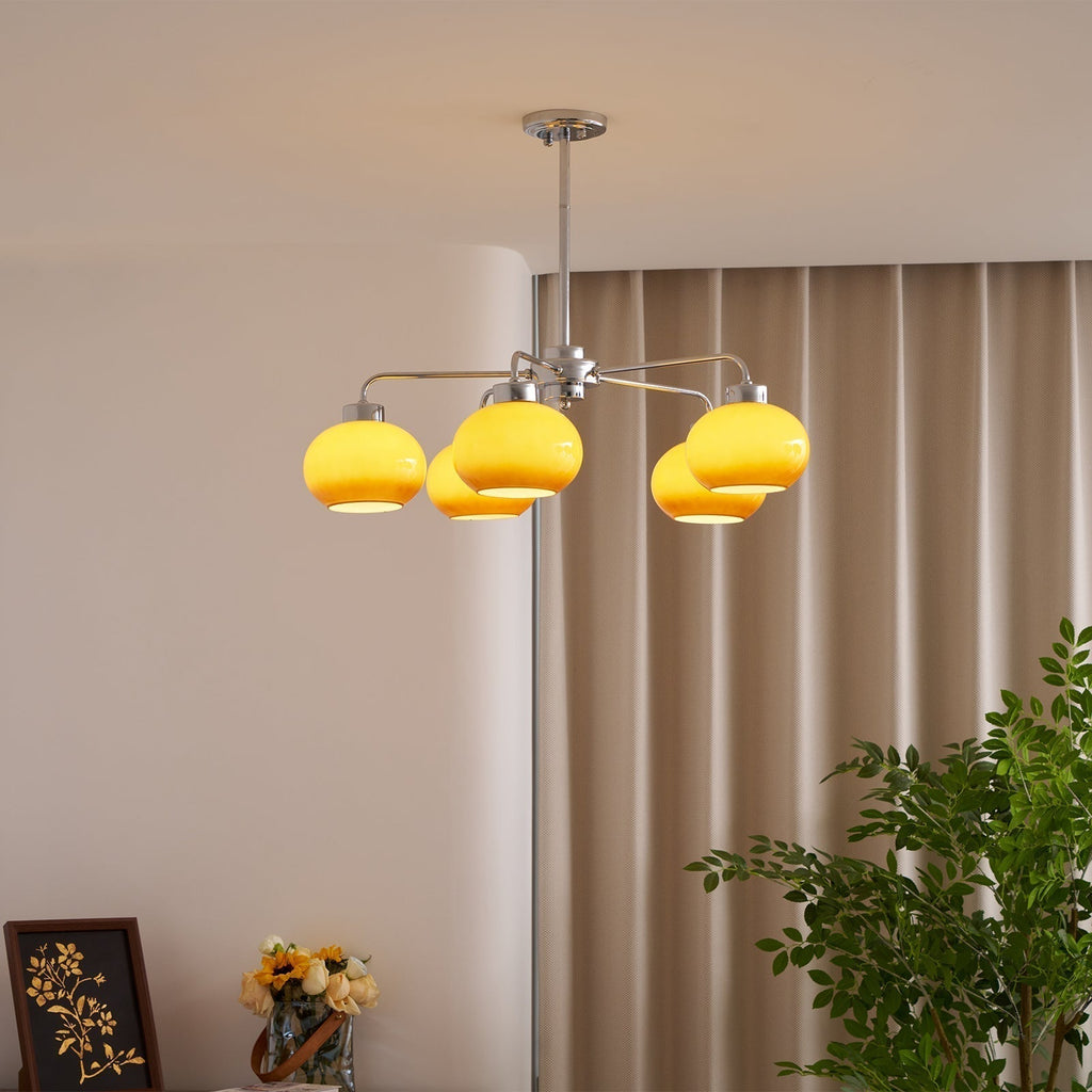 Lustra Chandelier Géométrique en Verre - Neutralighting