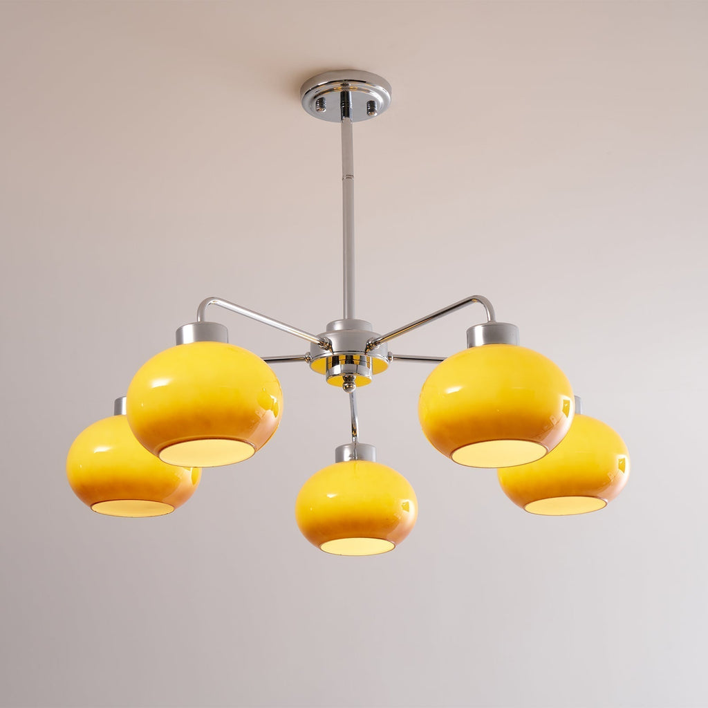 Lustra Chandelier Géométrique en Verre - Neutralighting