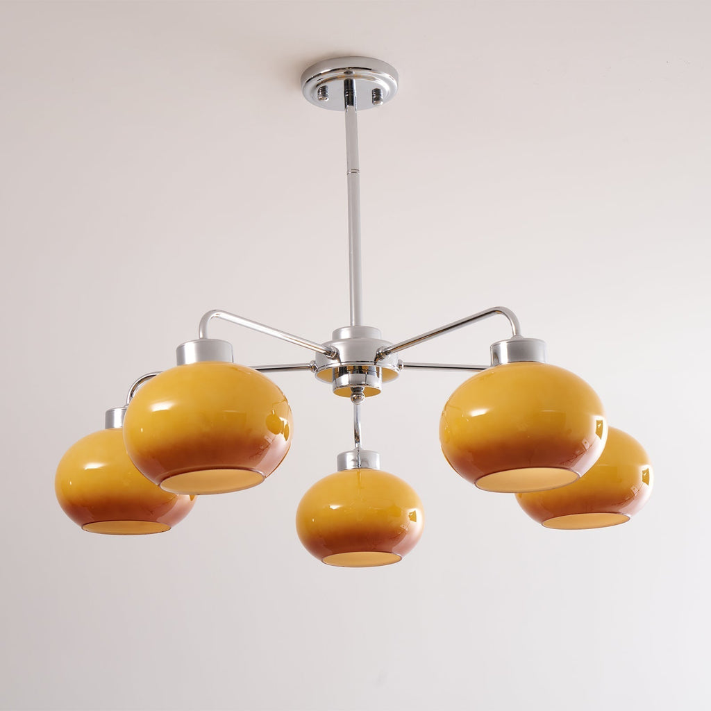 Lustra Chandelier Géométrique en Verre - Neutralighting