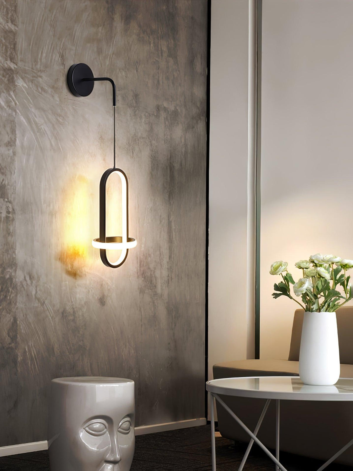 Vivianne Lampe Murale Ovale Moderne Minimaliste - Neutralighting