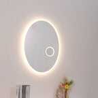 Ovariel Ovale Miroir Plastique Applique Lumière - Neutralighting