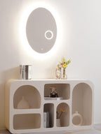Ovariel Ovale Miroir Plastique Applique Lumière - Neutralighting