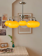 Lustra Chandelier Géométrique en Verre - Neutralighting