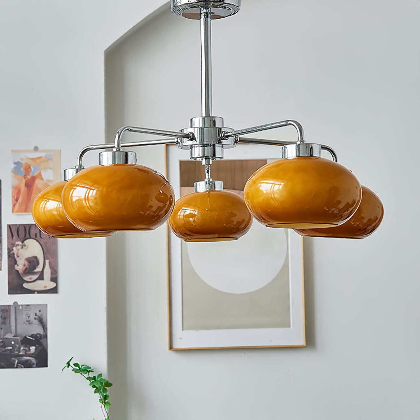 Lustra Chandelier Géométrique en Verre - Neutralighting