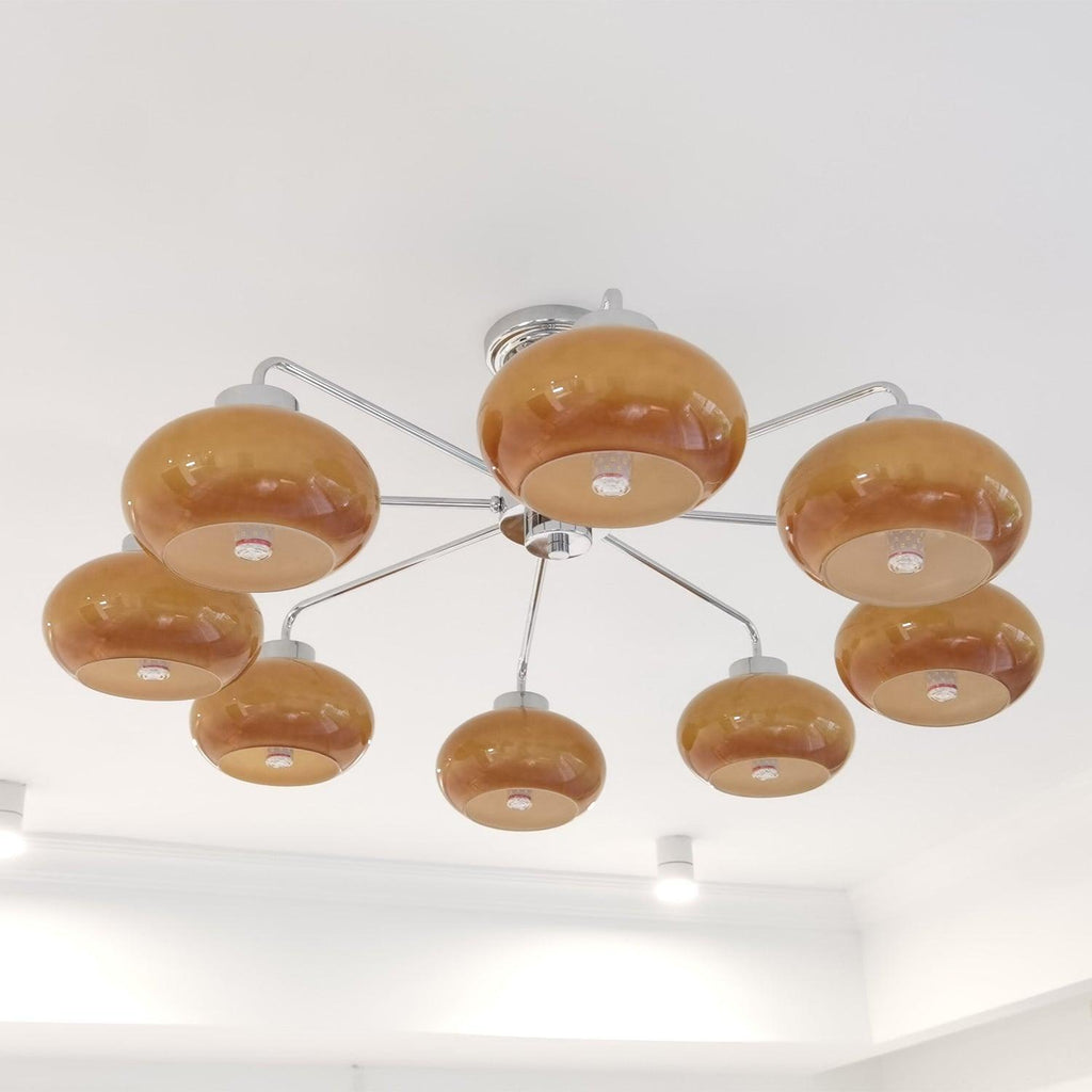 Lustra Chandelier Géométrique en Verre - Neutralighting