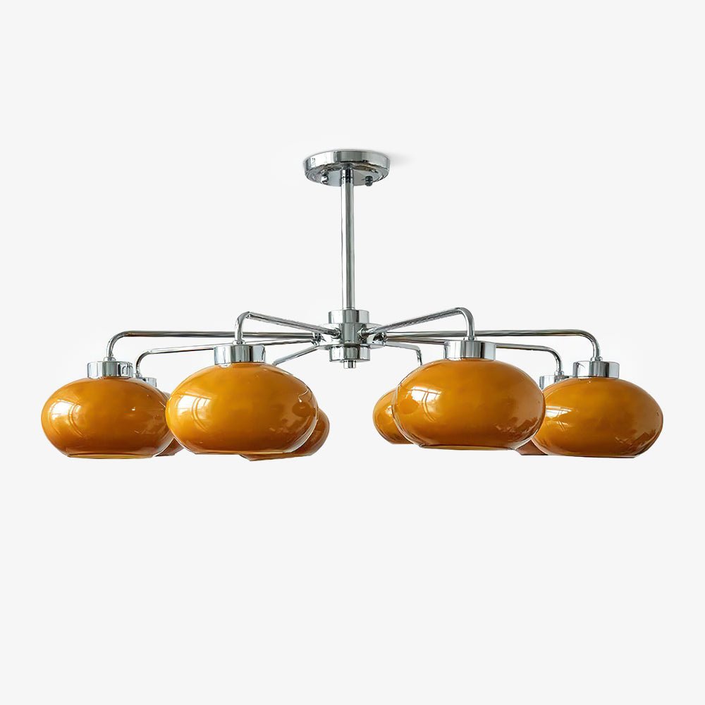 Lustra Chandelier Géométrique en Verre - Neutralighting