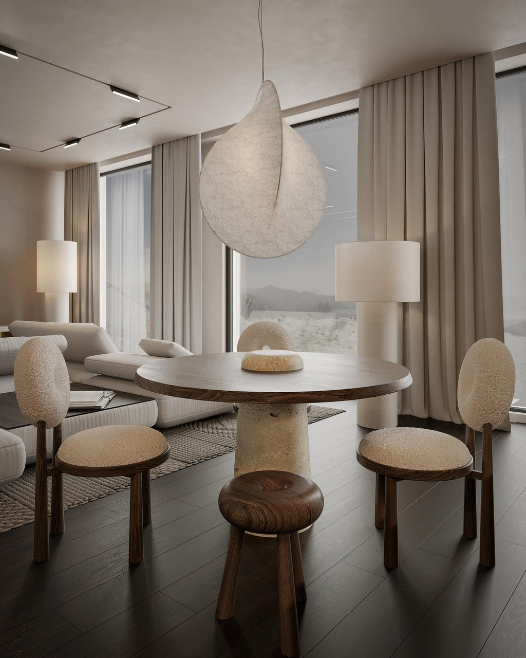 Mirelian Suspension Artistique en Acier - Neutralighting