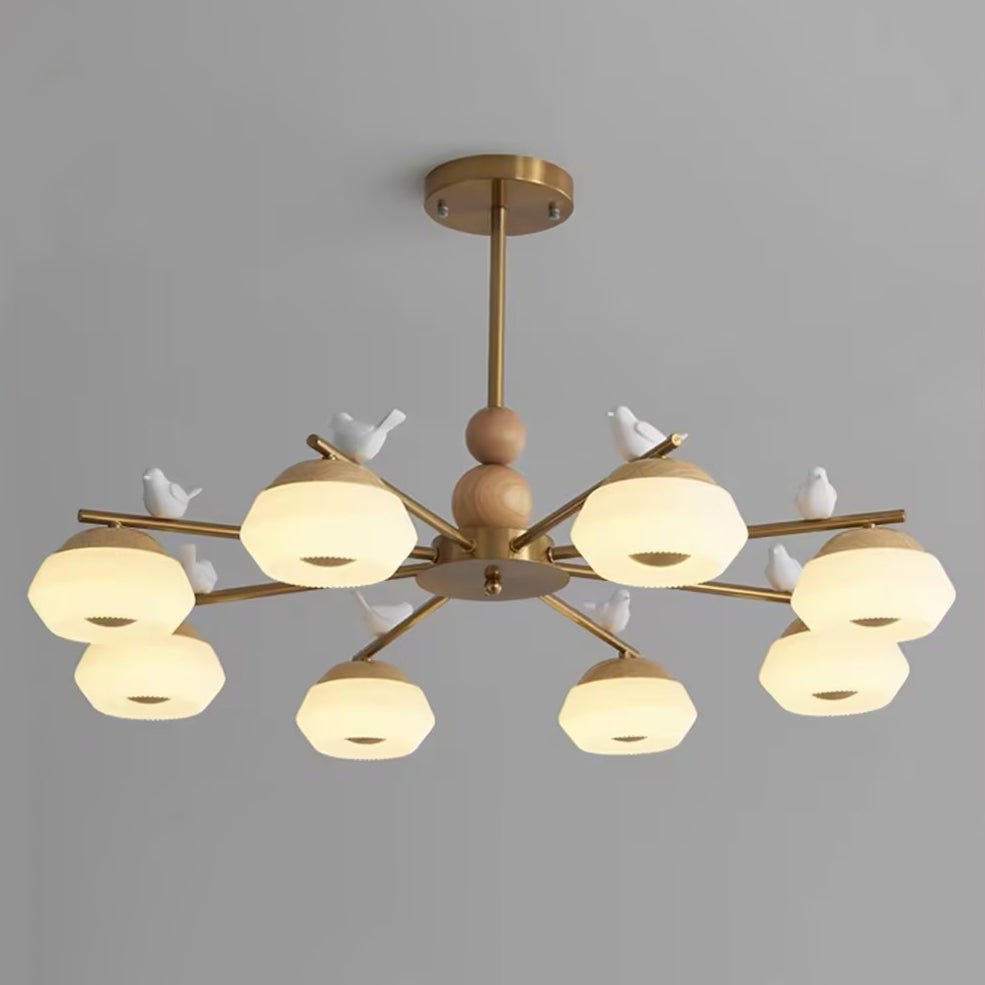 Lustra Chandelier Laiton Oiseau Ozawa Élégant - Neutralighting