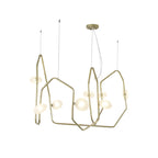 Aurvaryra Lustre Laiton Verre Minimaliste Moderne - Neutralighting