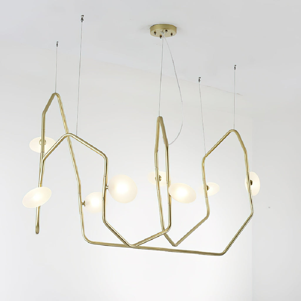 Aurvaryra Lustre Laiton Verre Minimaliste Moderne - Neutralighting