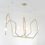 Aurvaryra Lustre Laiton Verre Minimaliste Moderne - Neutralighting