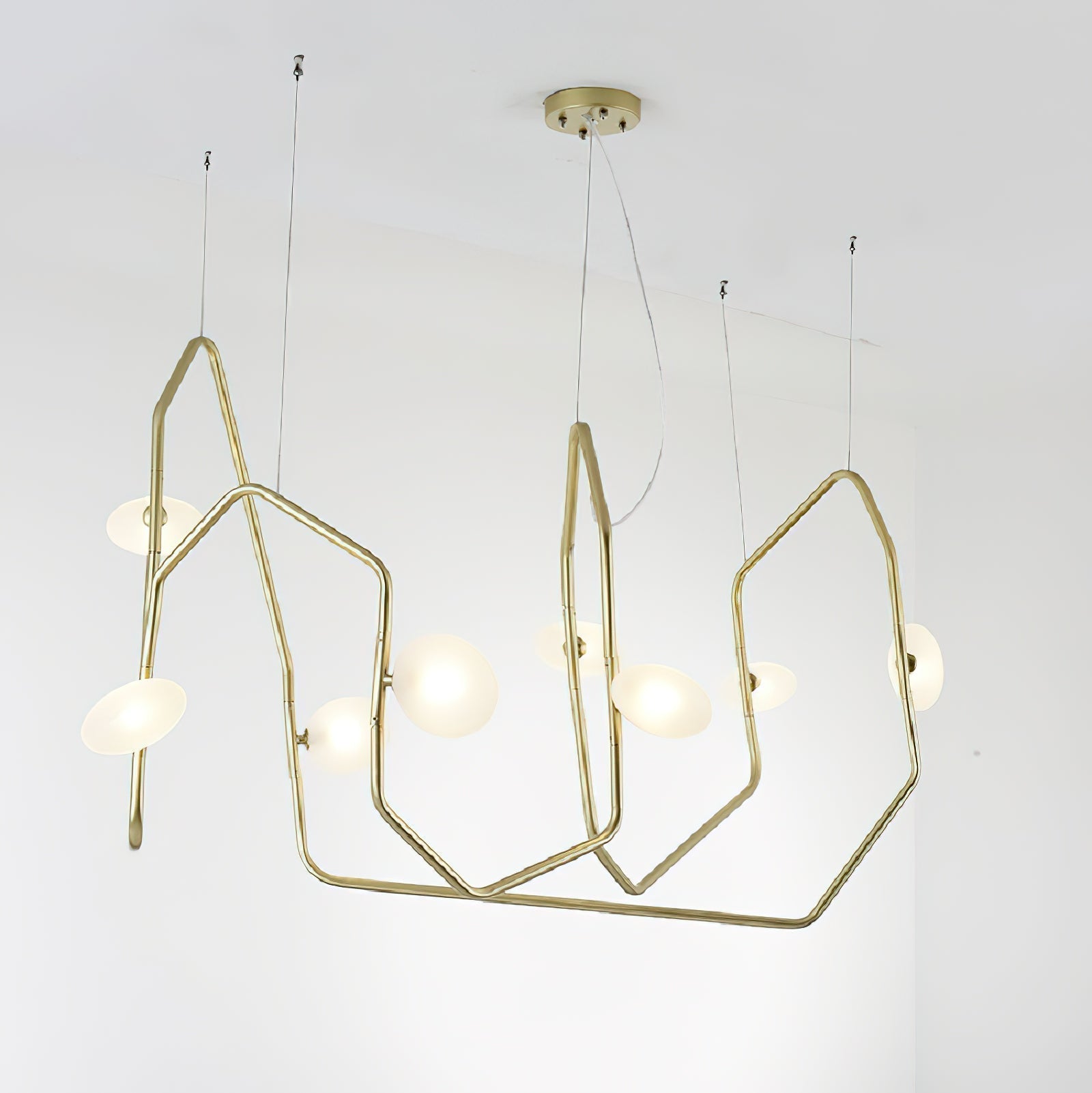 Aurvaryra Lustre Laiton Verre Minimaliste Moderne - Neutralighting