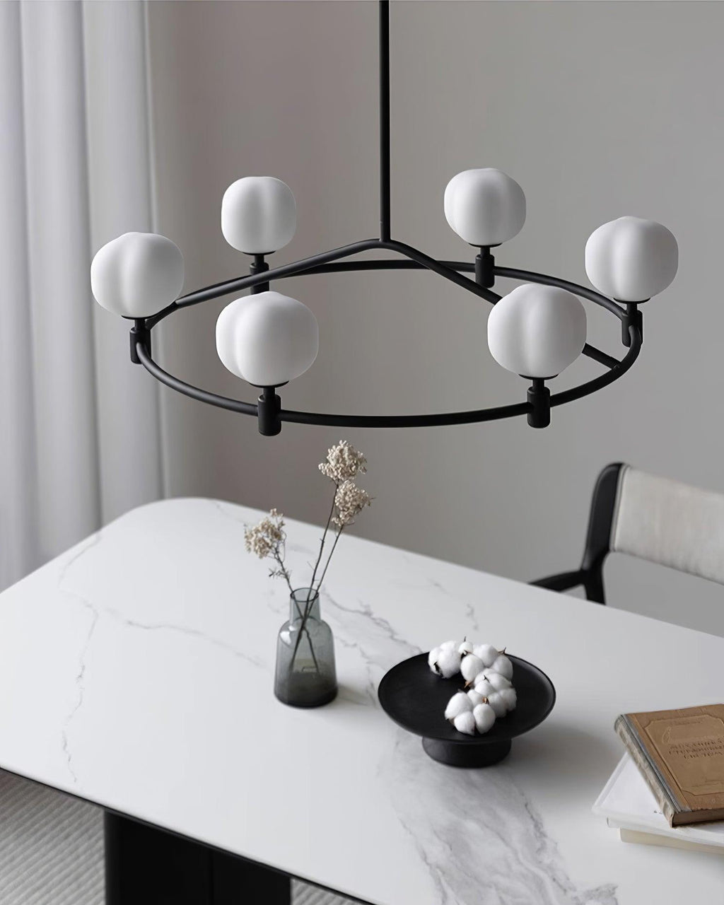 Pallina Lustre Globe Dépoli Anneau - Neutralighting