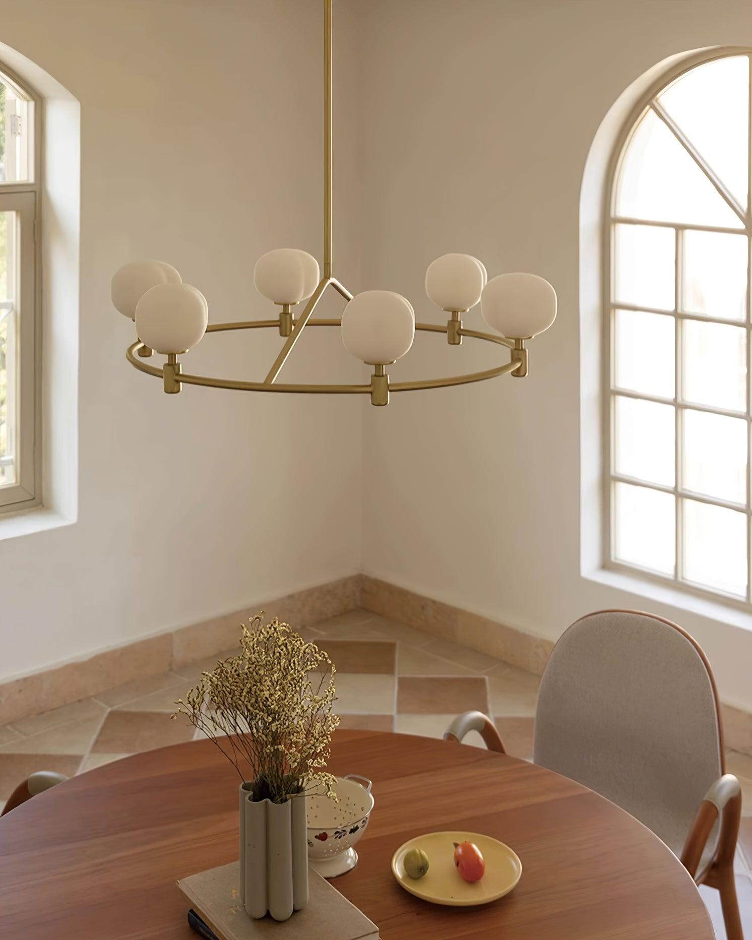 Pallina Lustre Globe Dépoli Anneau - Neutralighting
