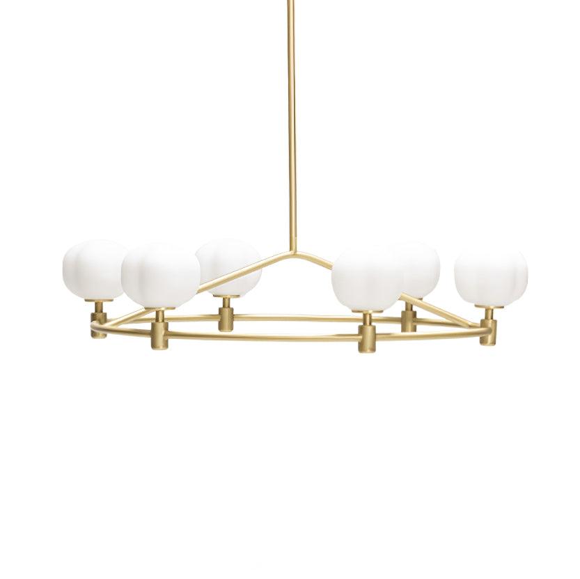 Pallina Lustre Globe Dépoli Anneau - Neutralighting