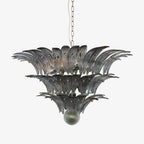 Aurora Chandelier en Verre de Murano Feuille de Palmier - Neutralighting