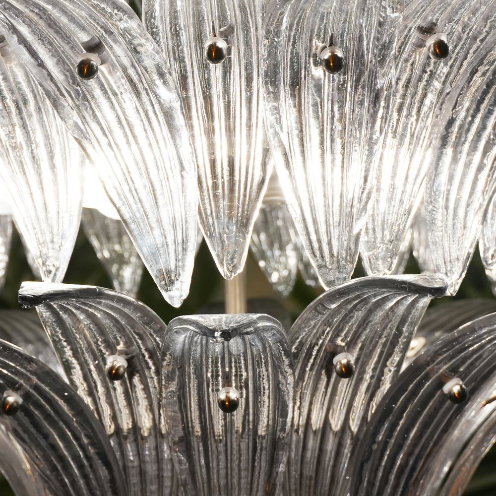 Aurora Chandelier en Verre de Murano Feuille de Palmier - Neutralighting