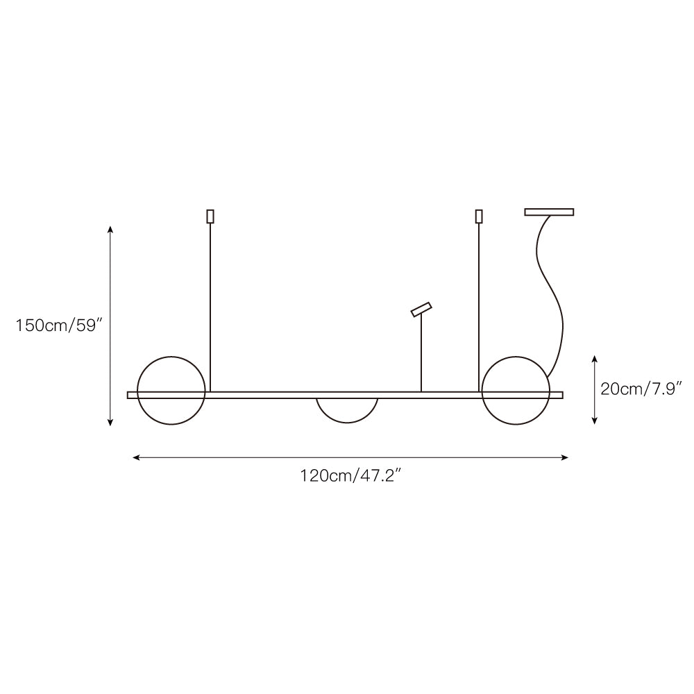 Vacaria Suspension Métal Plastique Minimaliste Moderne - Neutralighting