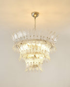 Palmette Lustre Feuille en Verre Superposée - Neutralighting