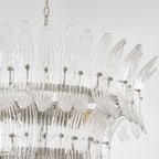 Palmette Lustre Feuille en Verre Superposée - Neutralighting